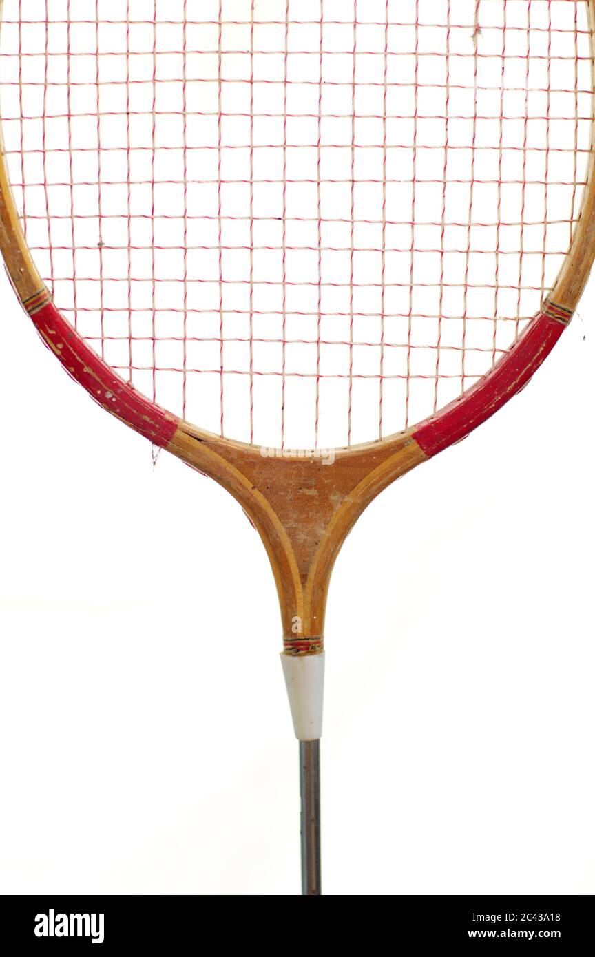 Old badminton racket Stock Photo Alamy