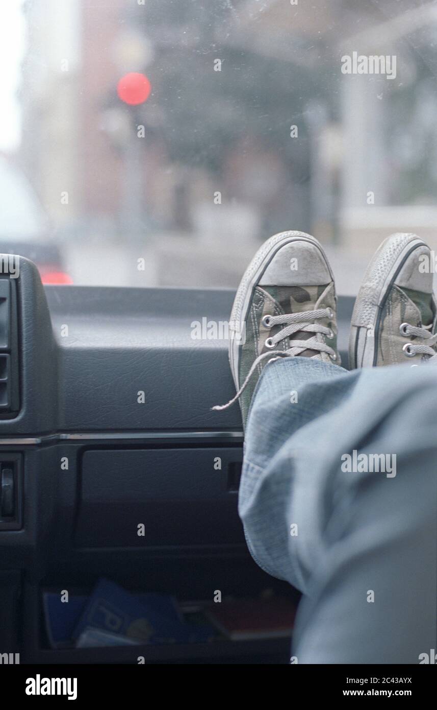 Feet on dashboard hires stock photography and images Alamy