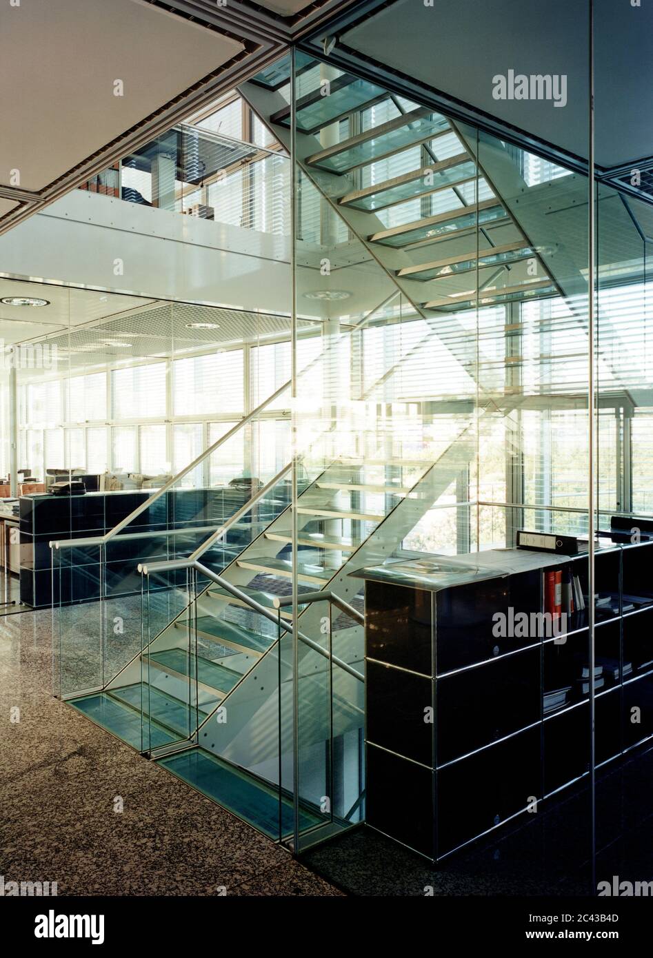 Interior view of an office building - cutout Stock Photo - Alamy