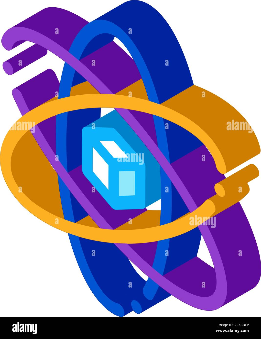 virtual reality isometric icon vector illustration Stock Vector Image ...