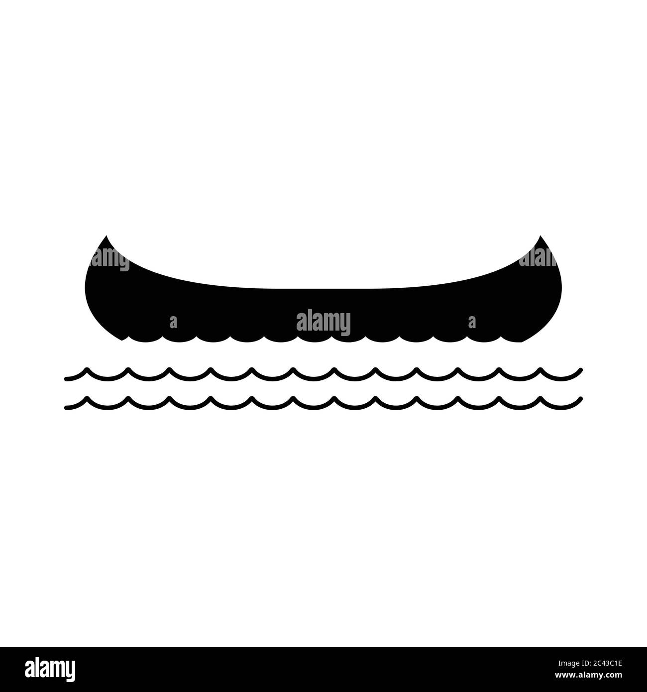 Vector illustration of a canoe Stock Vector Image & Art Alamy