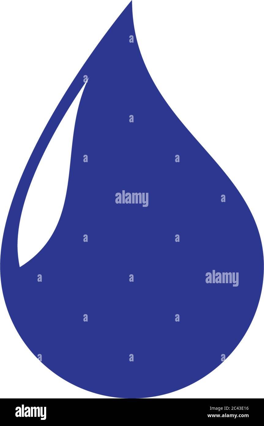 Water drop logo template vector icon illustration design Stock Vector