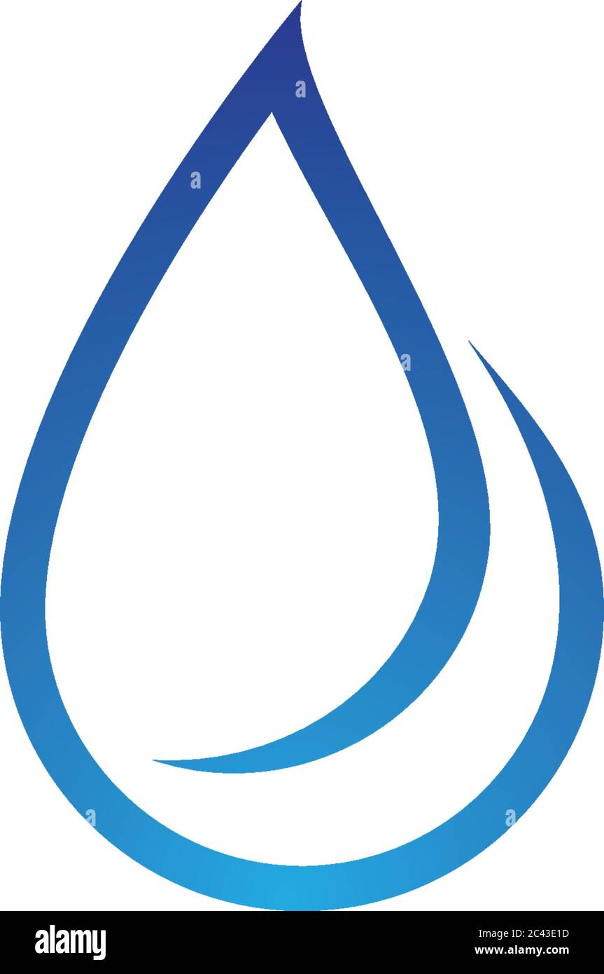 Water drop logo template vector icon illustration design Stock Vector