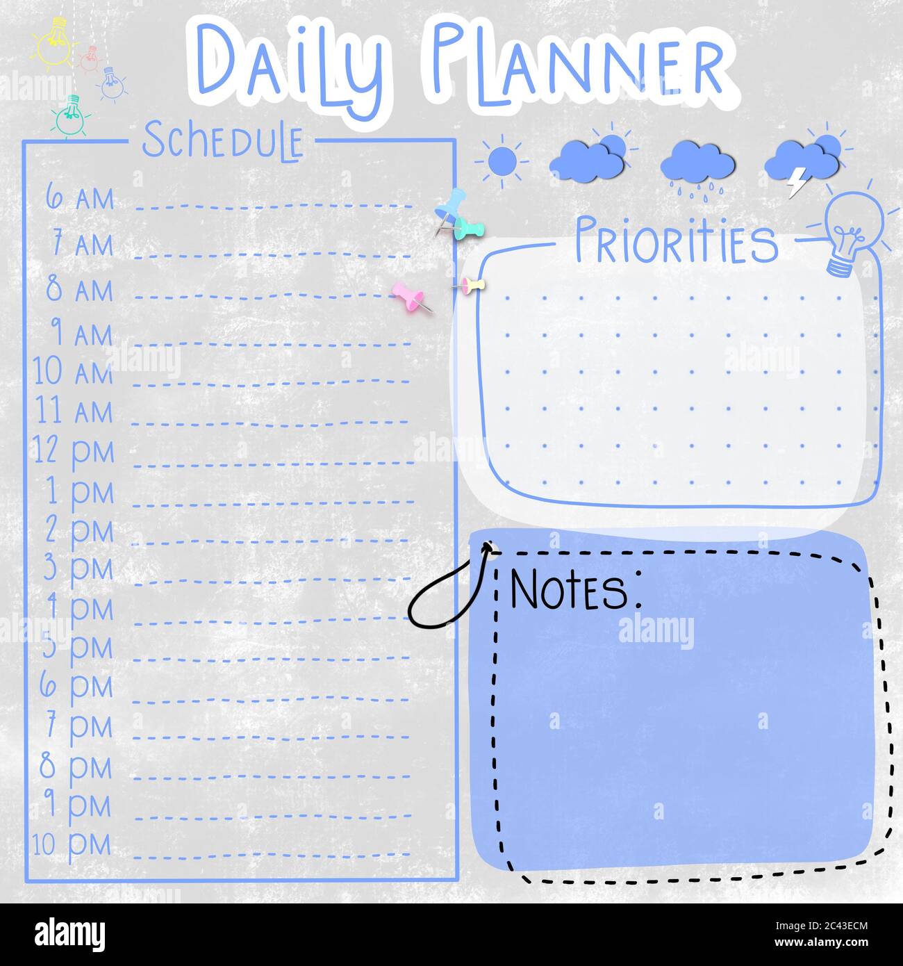 Personal daily, weekly, monthly digital planners or printable organizer