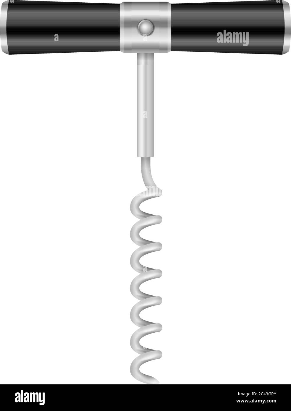 Corkscrew on a white background. Vector illustration Stock Vector Image ...