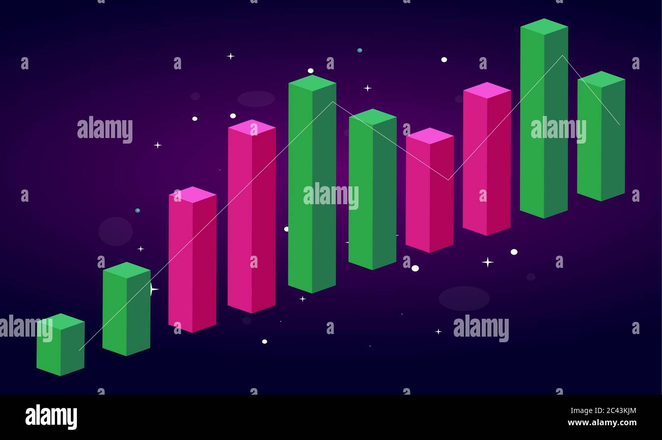 business infographic display is on abstract background Stock Vector