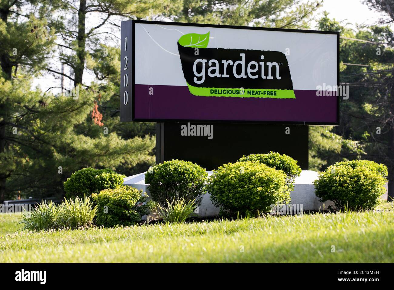 A logo sign outside of a facility occupied by Gardein in Hagerstown, Maryland on June 10, 2020. Stock Photo