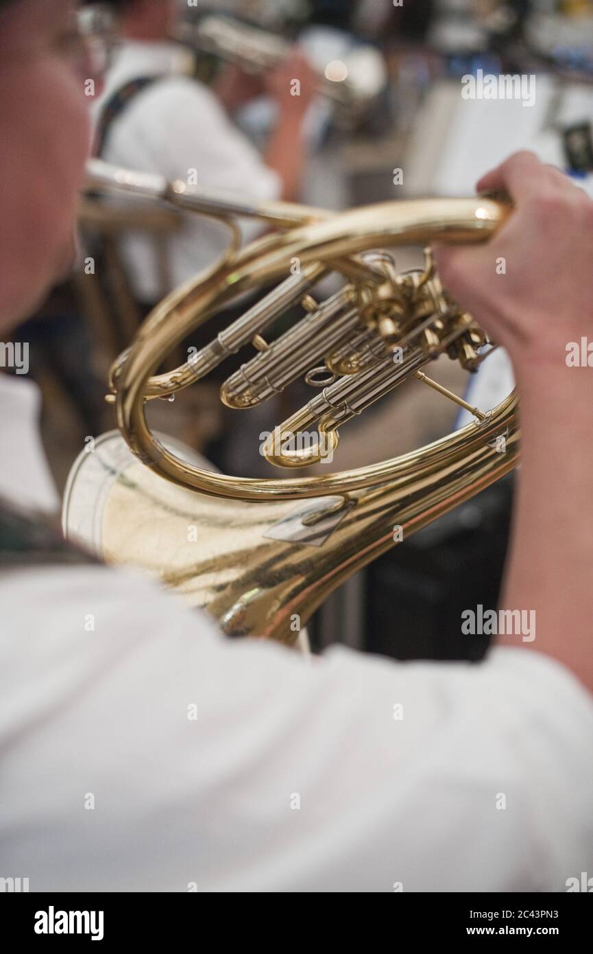 Traditional Bavarian brass band Stock Photo - Alamy