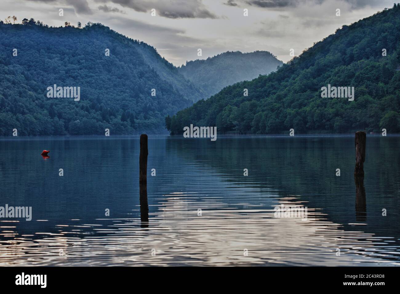 Lago di Levico, Trentino, Italy Stock Photo