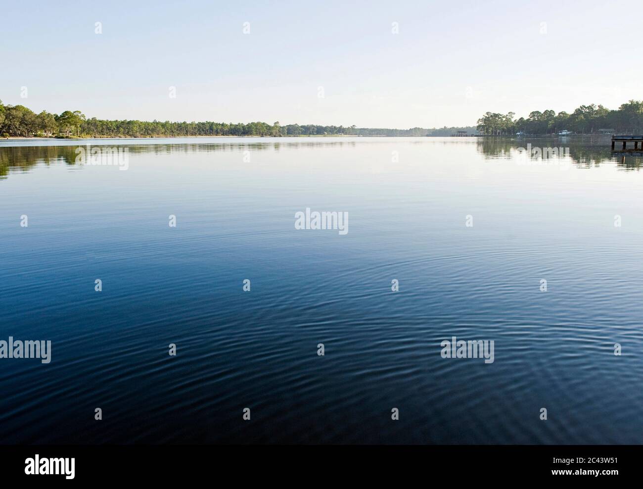 Lake in Fort Walton Beach, Florida, USA Stock Photo