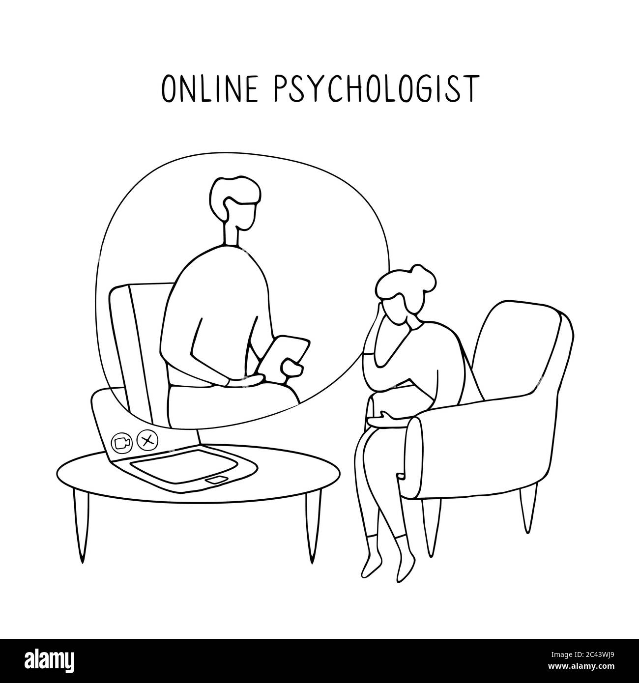 Psychiatrist couch Stock Vector Images Alamy