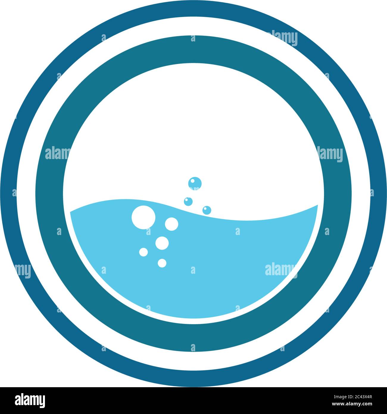 Laundry logo vector icon design Stock Vector