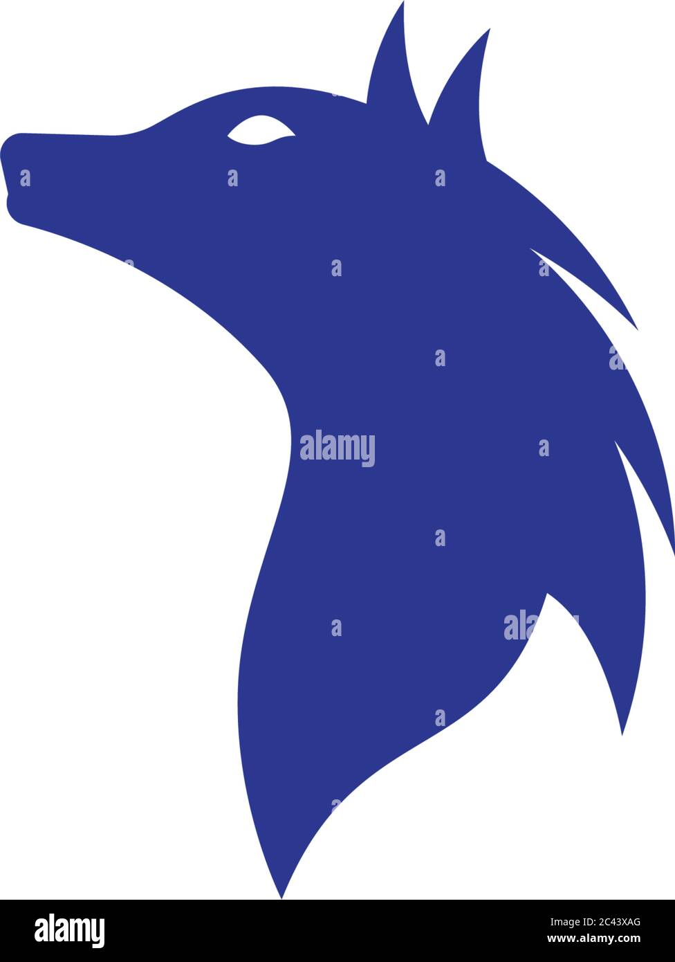 Wolf Logo Template vector icon illustration design Stock Vector