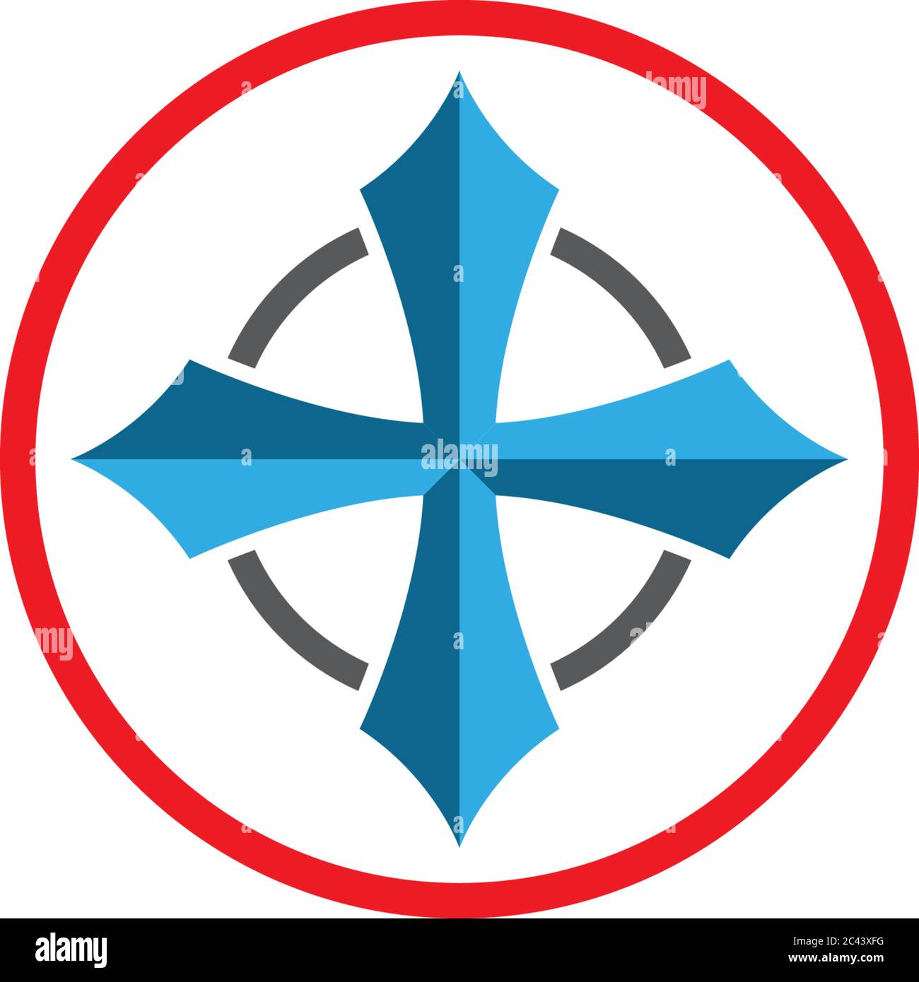 Compass Logo Template vector icon illustration design Stock Vector