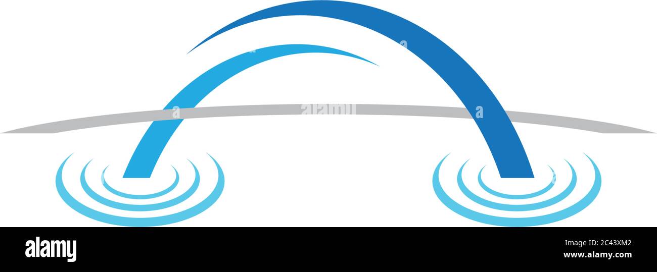 Bridge symbol illustration design Stock Vector