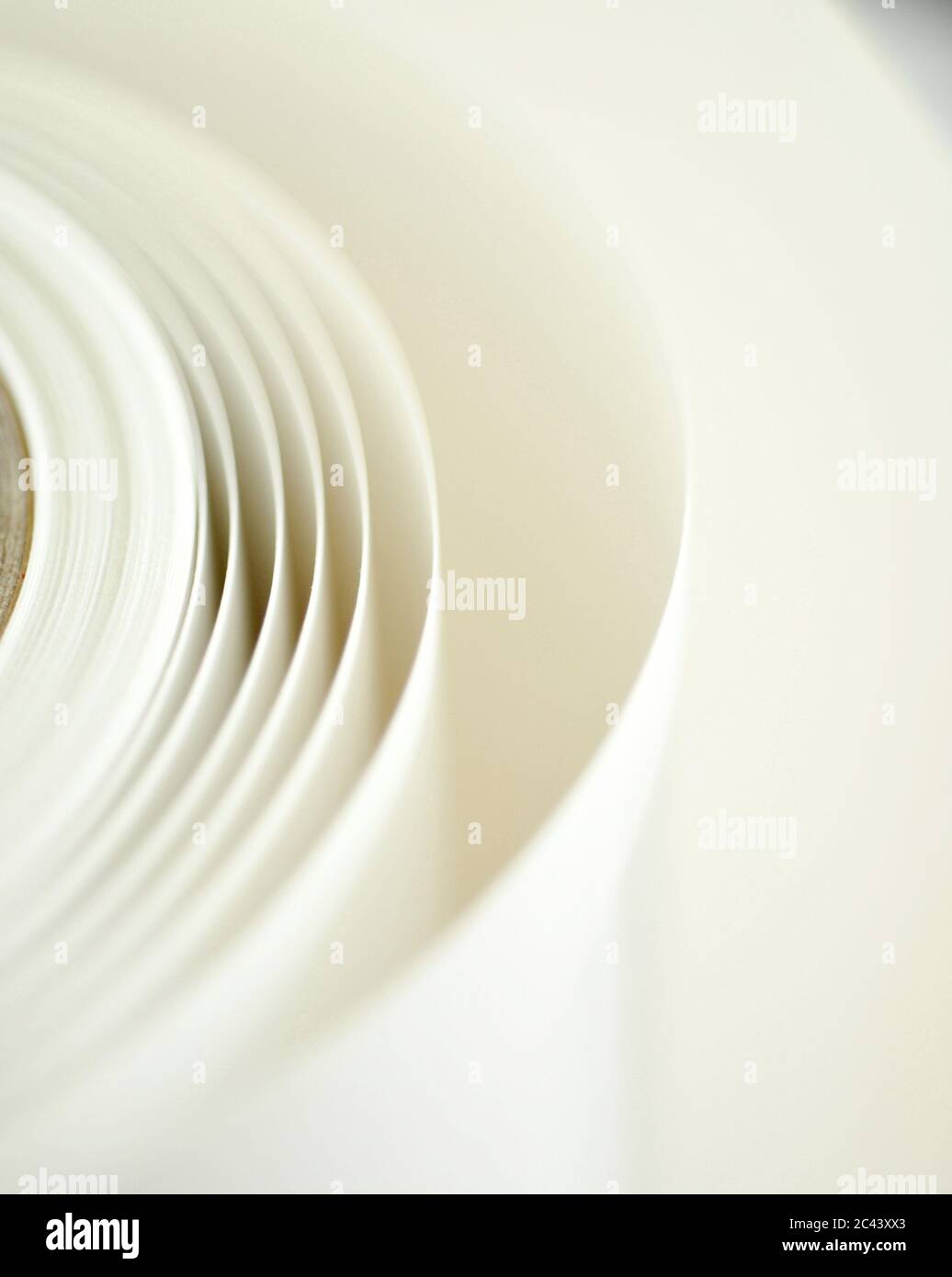 White paper roll Stock Photo Alamy
