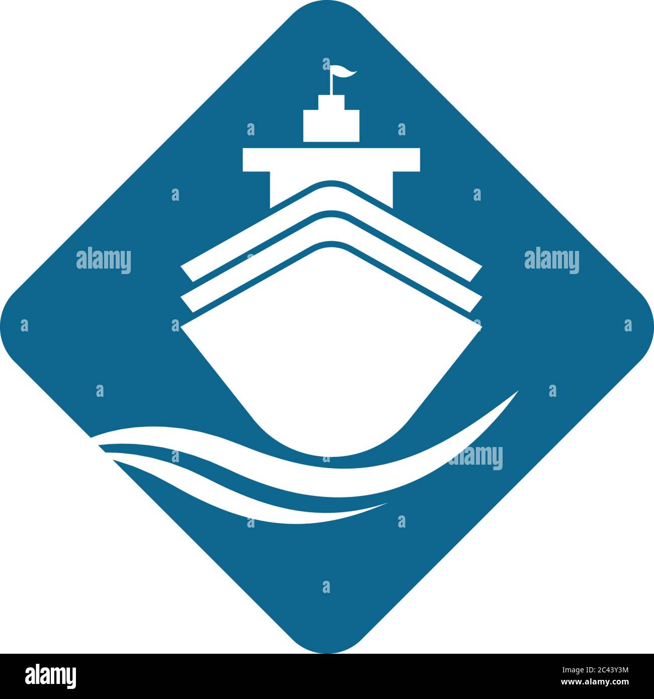 Cruise ship logo template vector icon illustration design Stock Vector ...