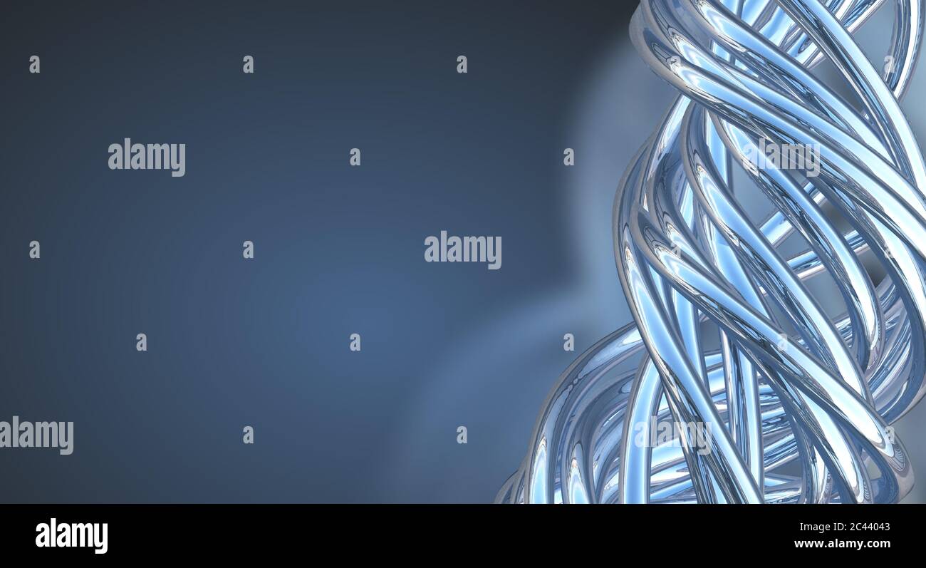 Aluminum abstract string artwork background 3d illustration Stock Photo ...