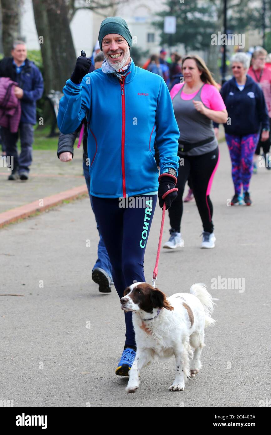 Parkrun founder Paul SintonHewitt pictured running the Bognor Regis