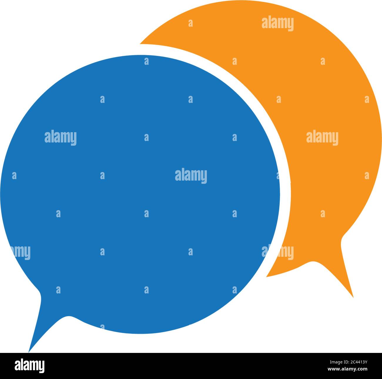 Speech bubble logo template vector icon illustration design Stock ...