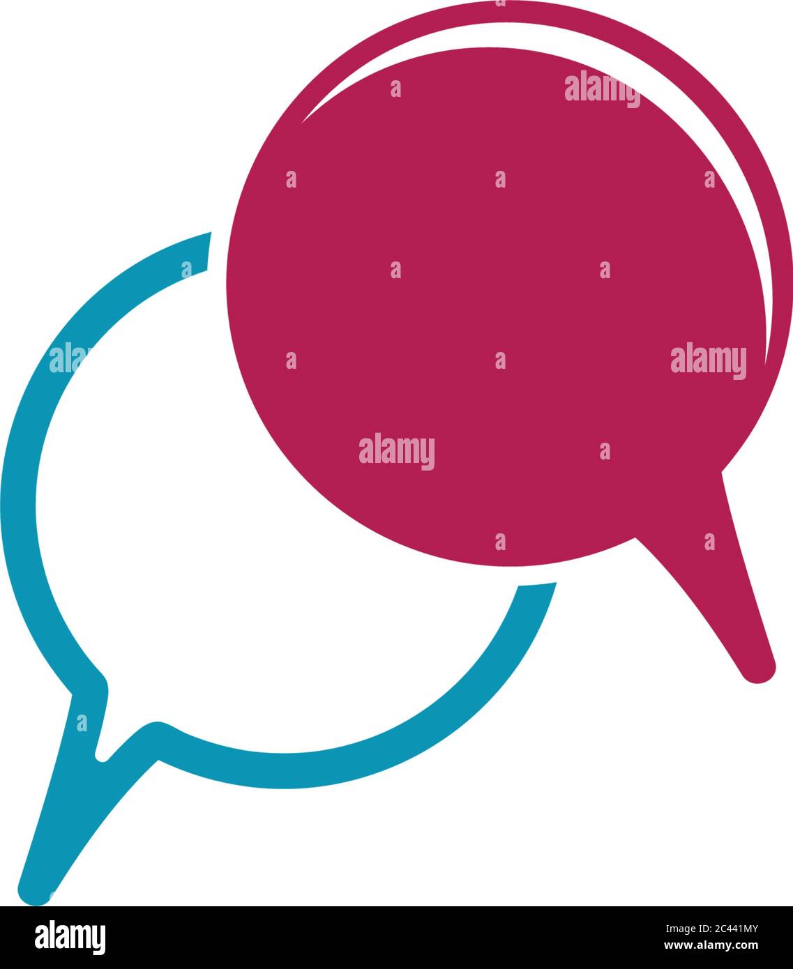 Speech bubble logo template vector icon illustration design Stock ...