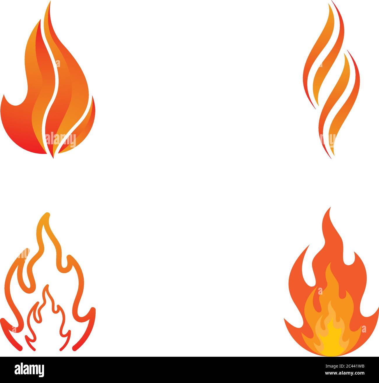 Fire logo template vector icon Stock Vector Image & Art - Alamy
