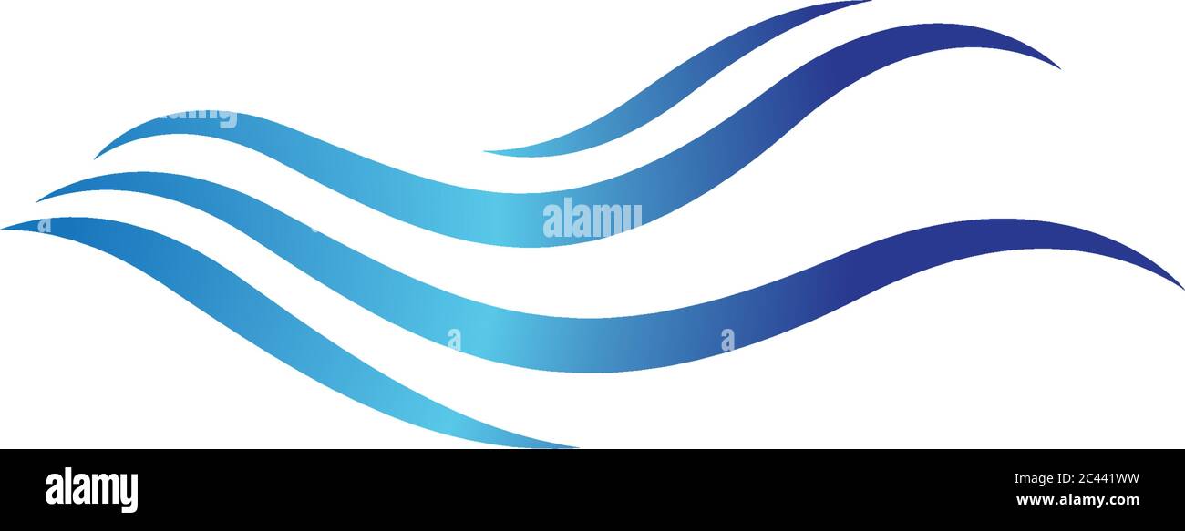 Water wave logo vector icon illustration design Stock Vector Image ...