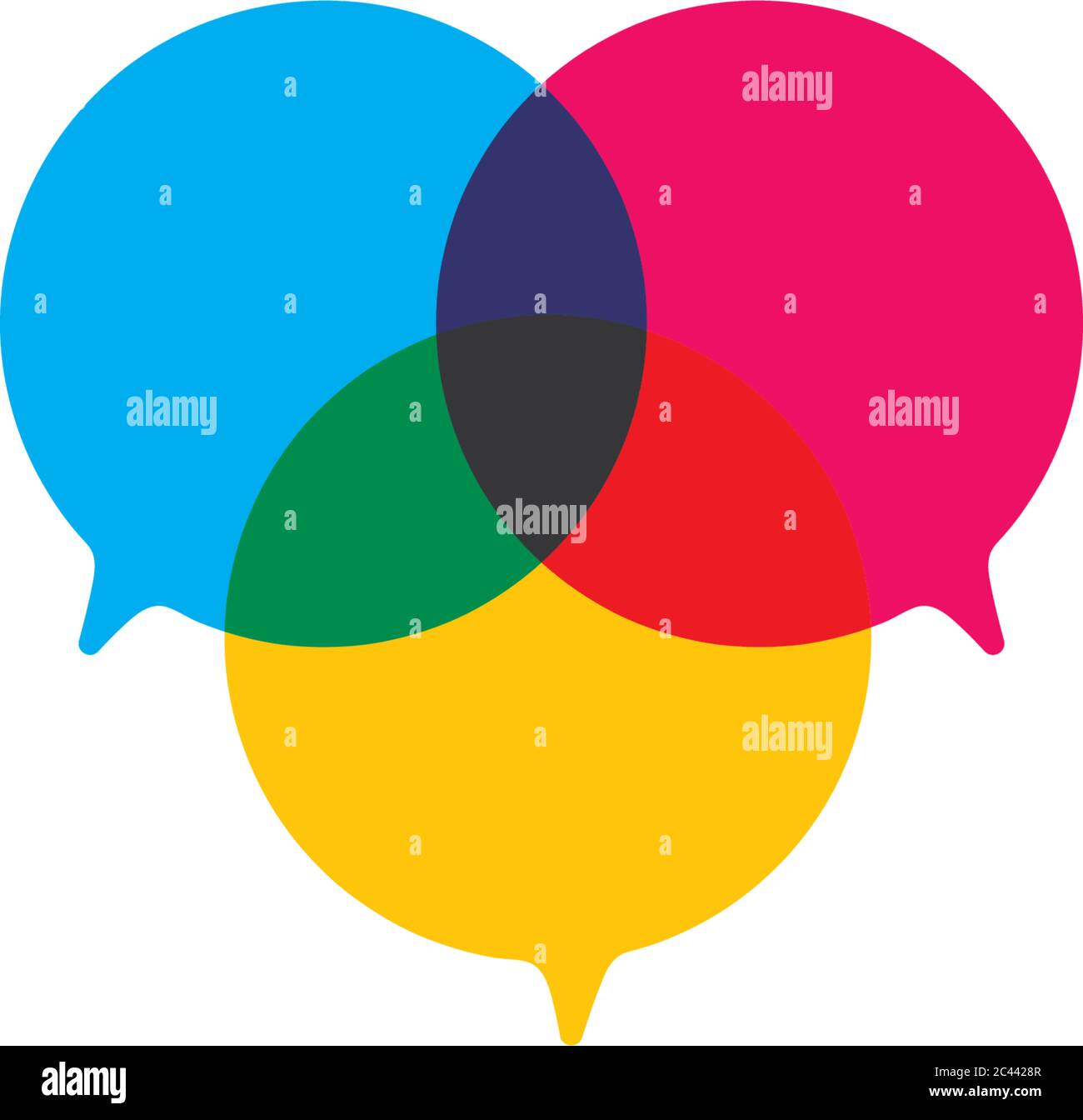 Speech bubble logo template vector icon illustration design Stock ...
