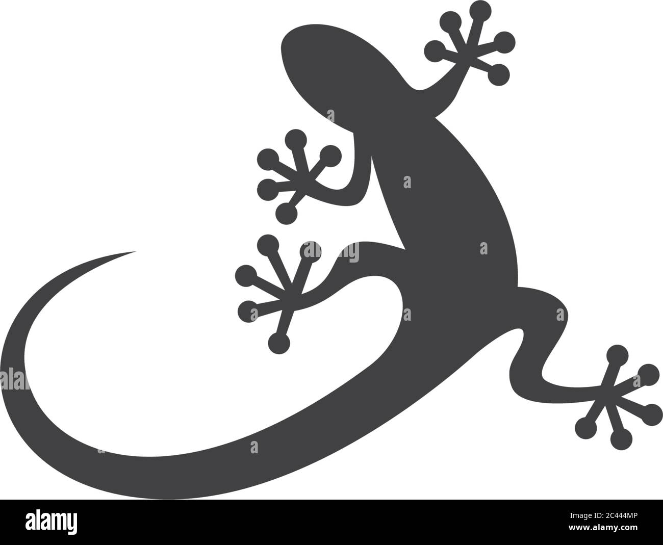 Lizard logo template vector  icon illustration design Stock Vector