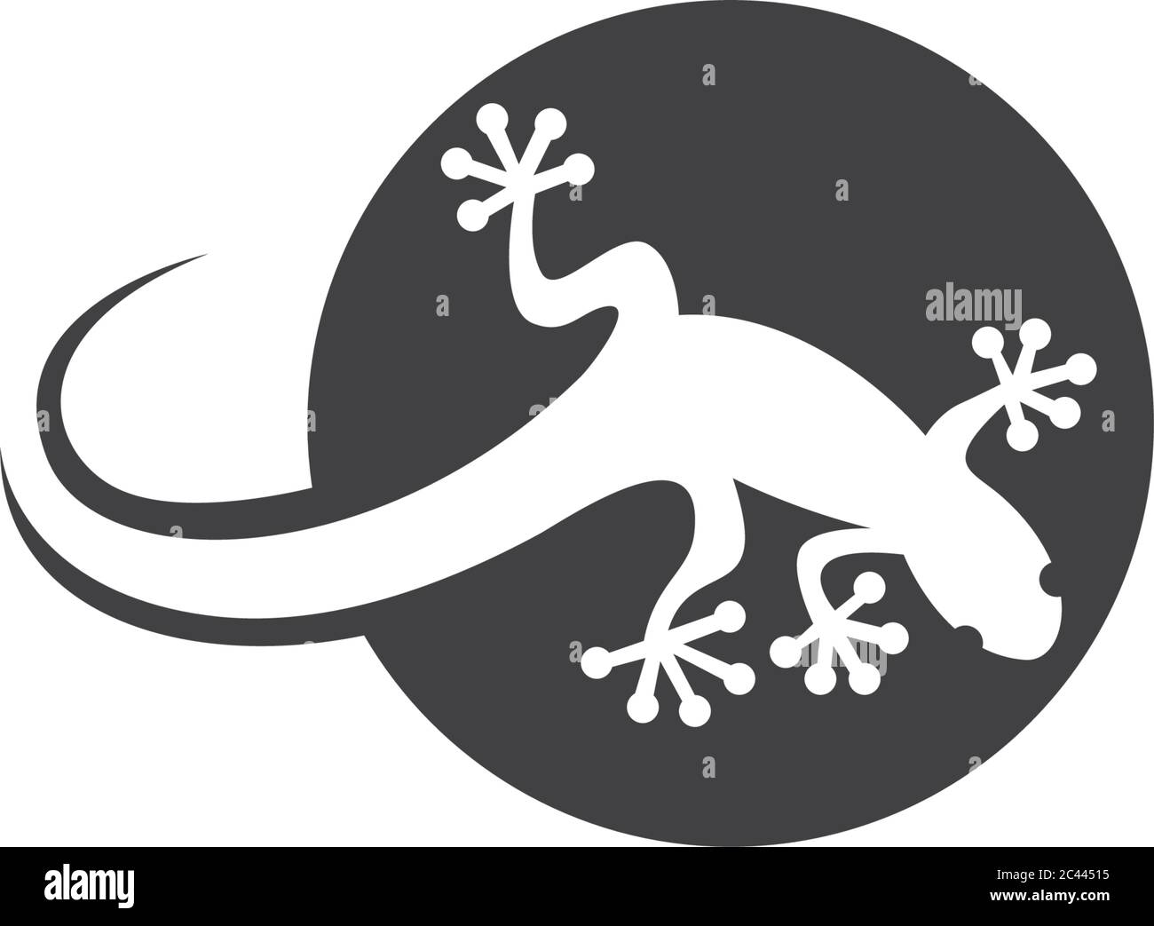 Lizard logo template vector  icon illustration design Stock Vector