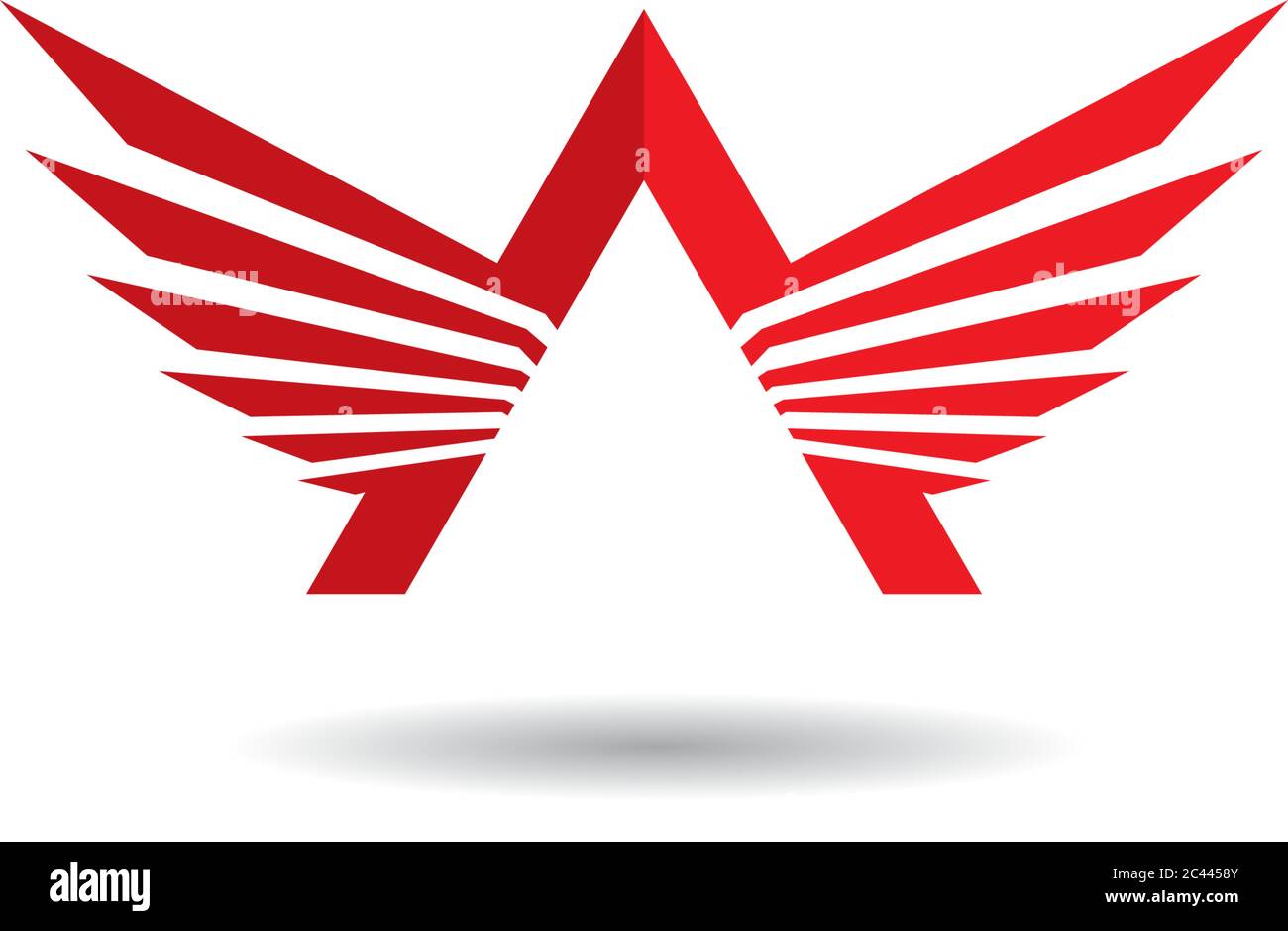 Wing logo template vector icon design Stock Vector