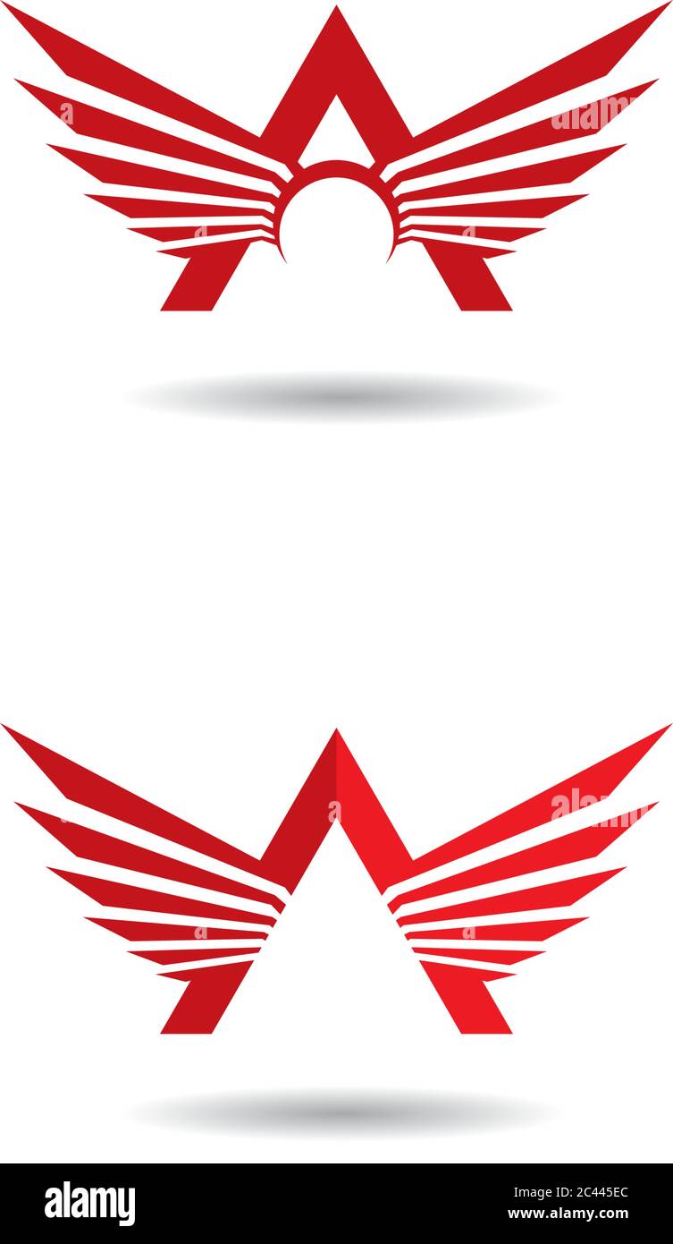 Wing logo template vector icon design Stock Vector Image & Art - Alamy