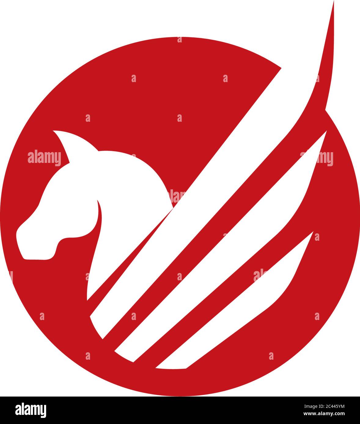 Pegasus Vector Logo Template vector illustration Stock Vector