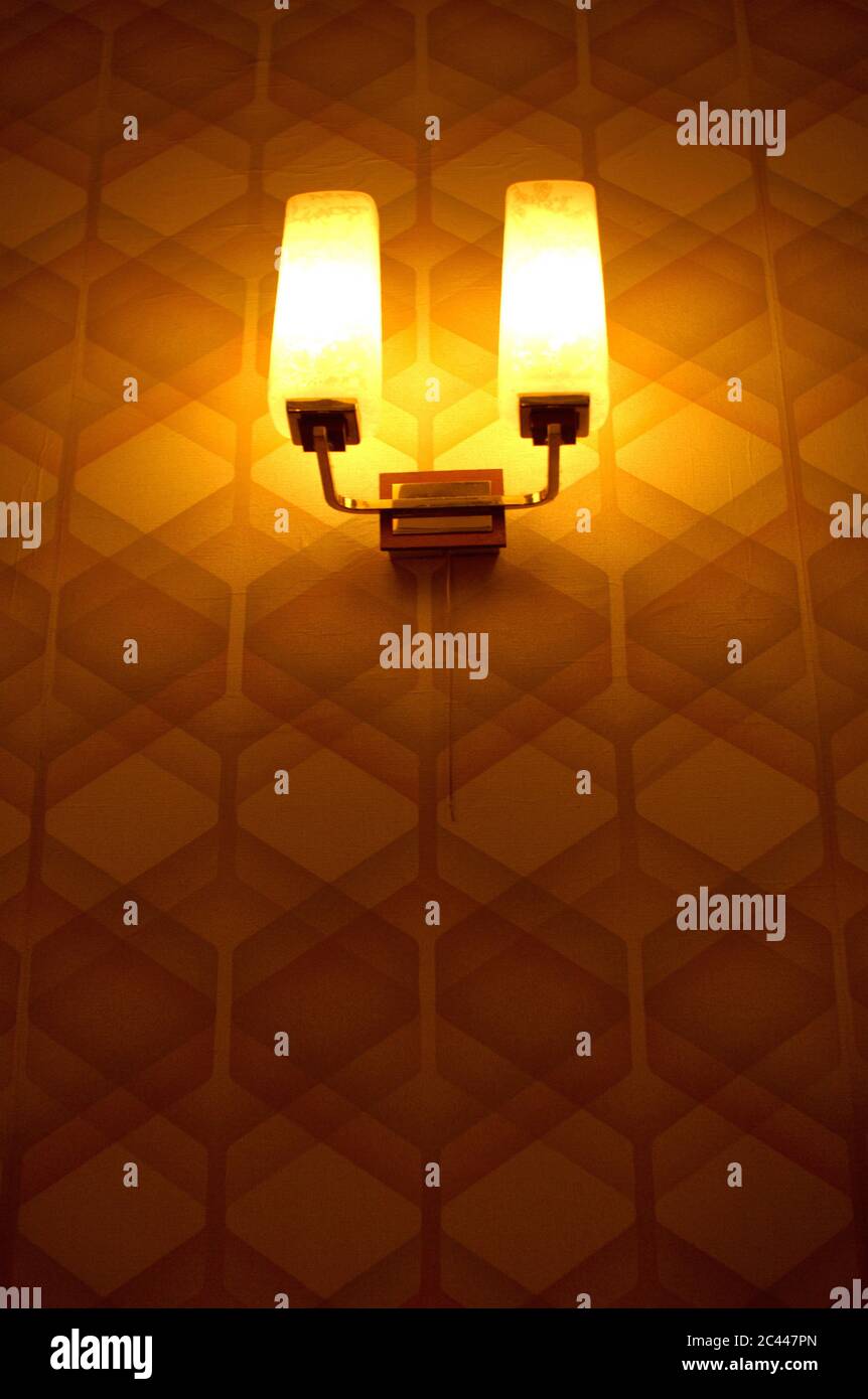 Old fashioned wall lamp Stock Photo Alamy