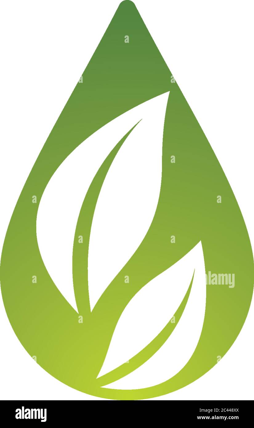Water drop logo template vector icon illustration design Stock Vector