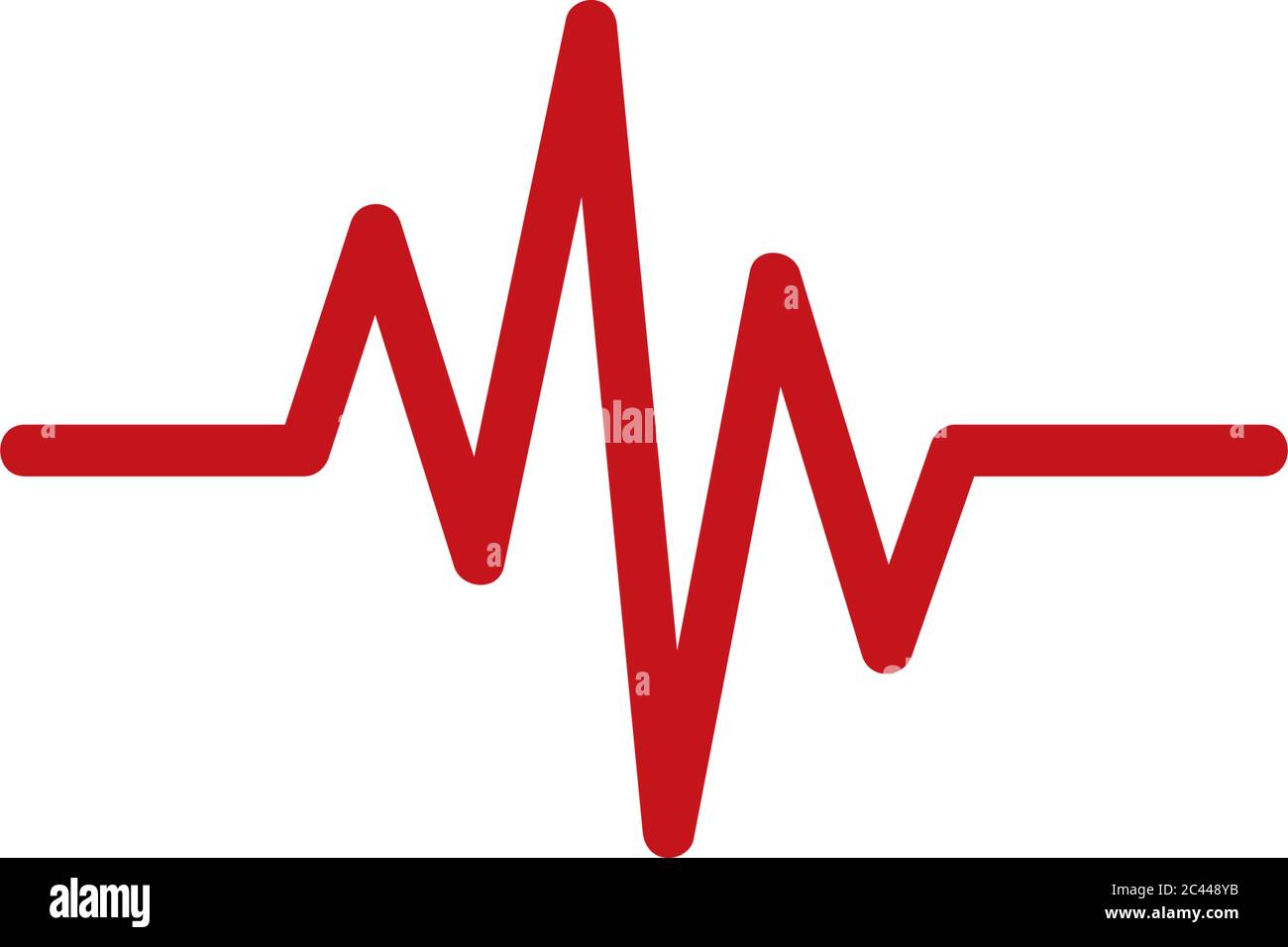 Pulse logo template vector icon Stock Vector