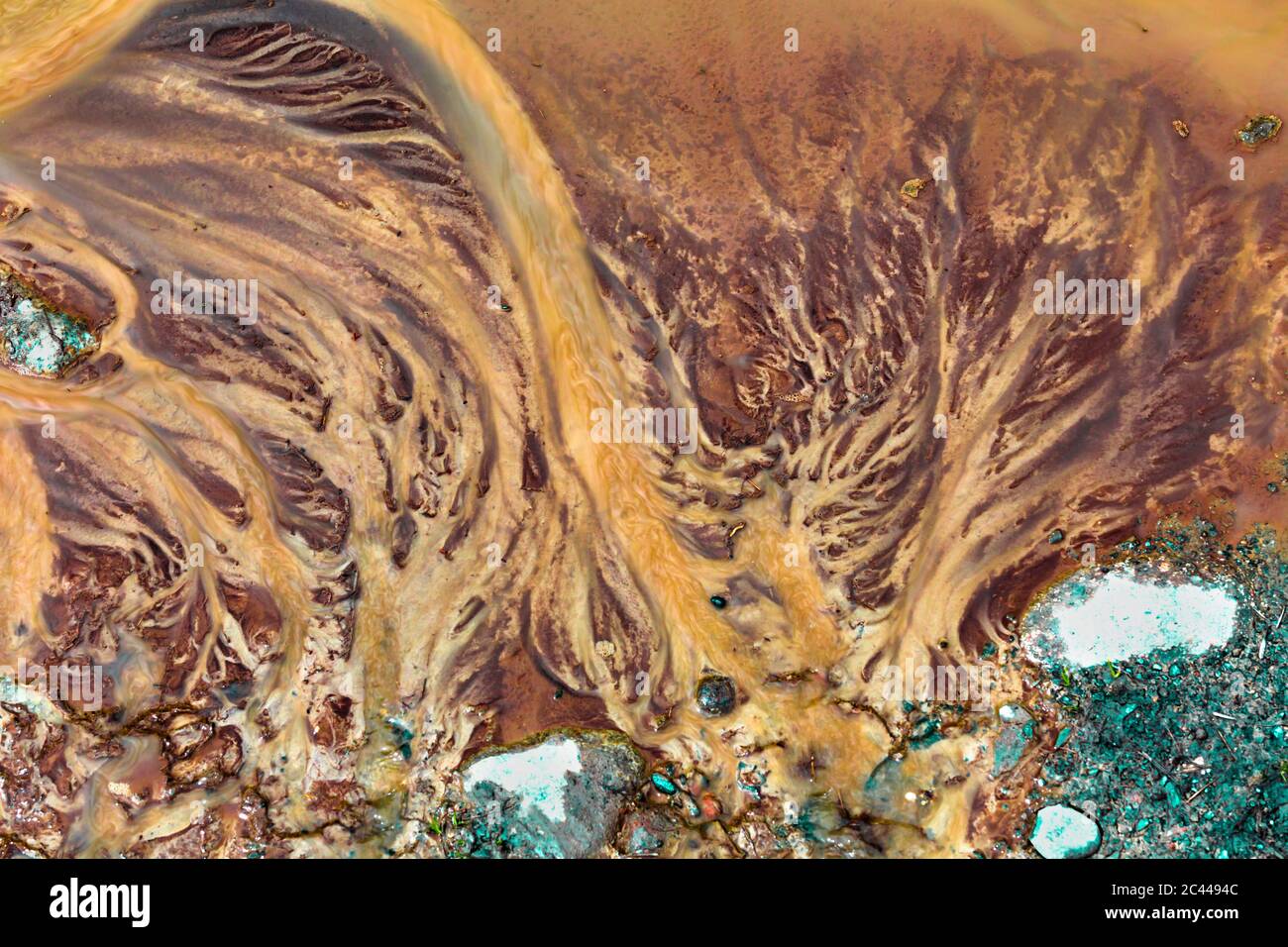 Georgia, Close-up of brown dirty puddle of water Stock Photo - Alamy