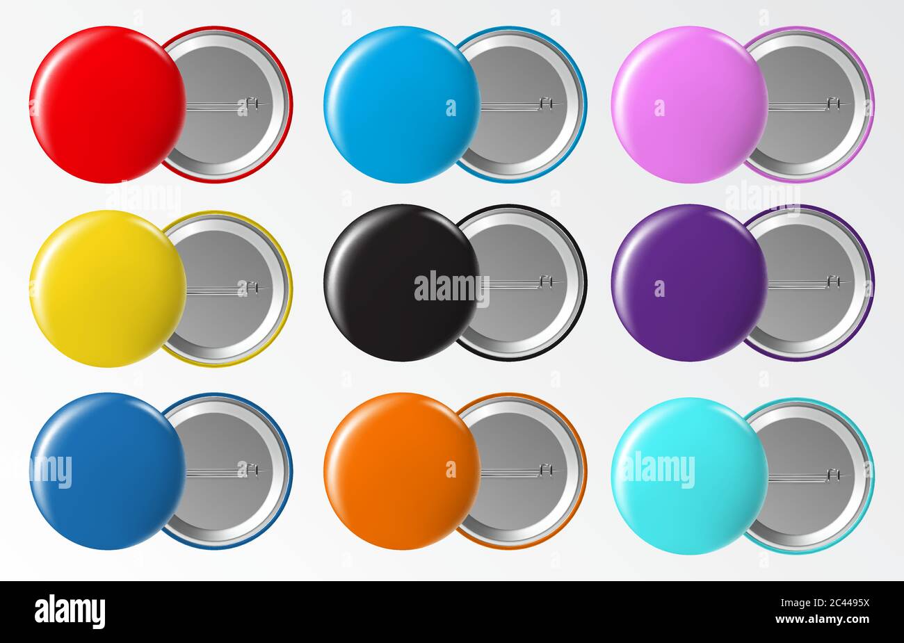 Pin Button Badge Ø38mm Éclaboussures Tache Encre Colorful Ink Splashes 