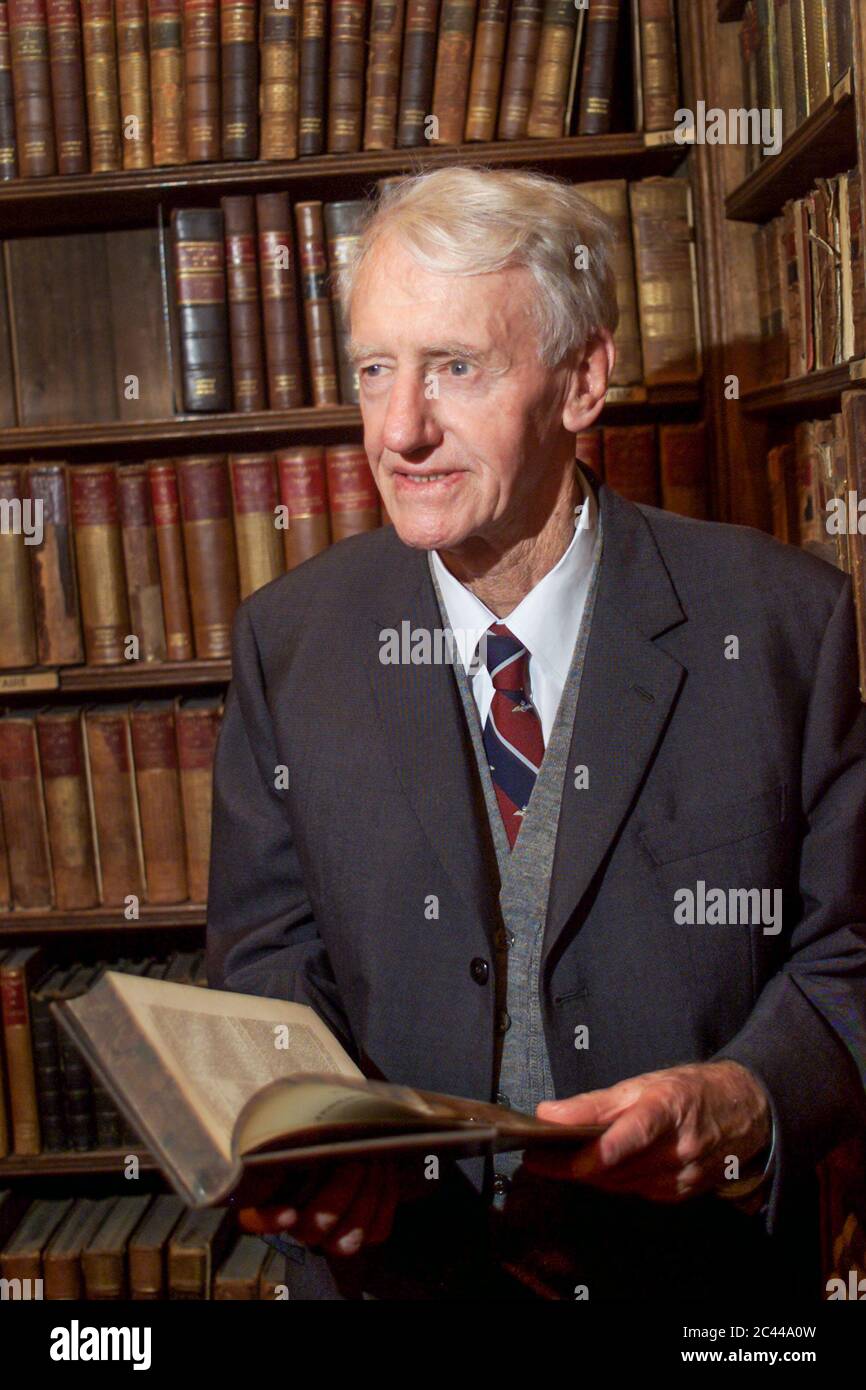 Historical archive image  Former Prime Minister of Rhodesia, Ian Smith, photographed at Oxford Union Society in 2000 Stock Photo