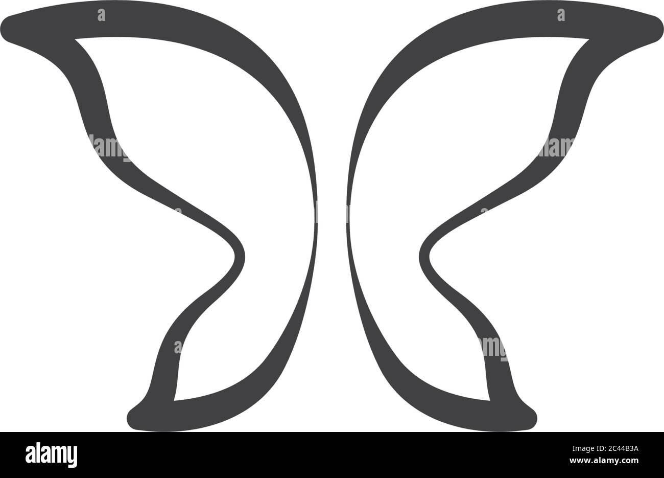 Butterfly logo template vector icon illustration design Stock Vector