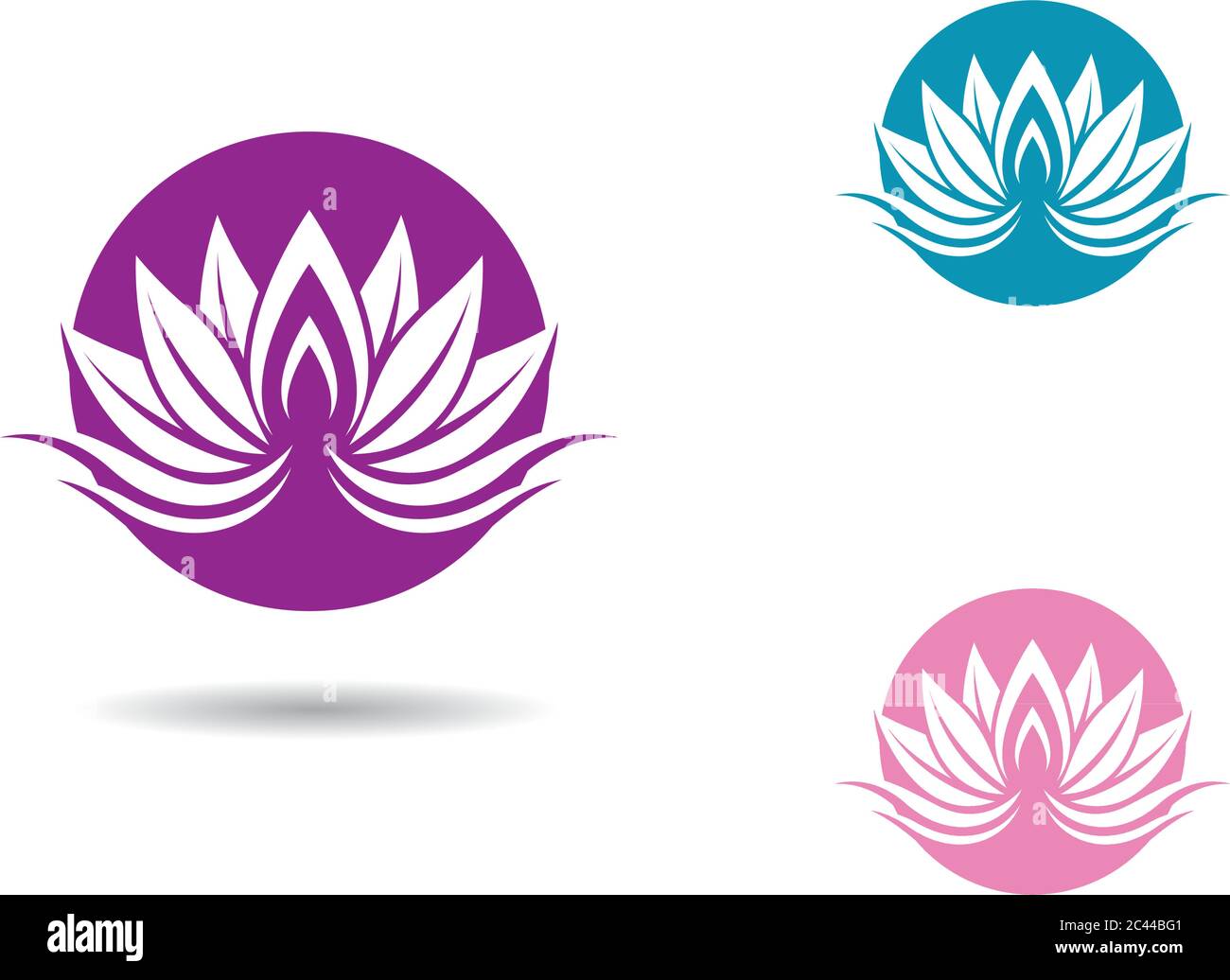 Beauty vector flowers design logo Template icon Stock Vector Image ...
