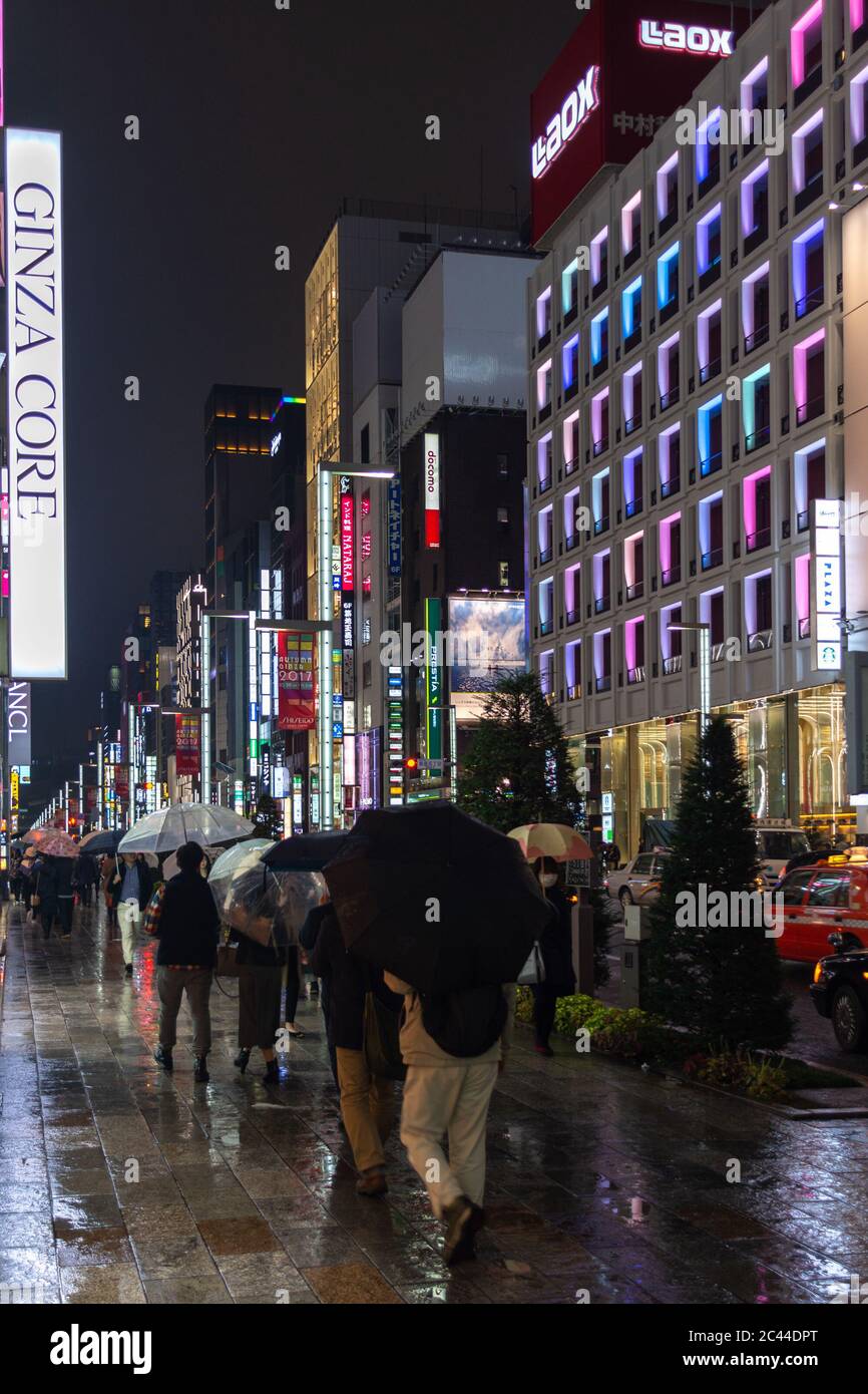 Ginza chuo street chuo ku tokyo hi-res stock photography and images - Alamy