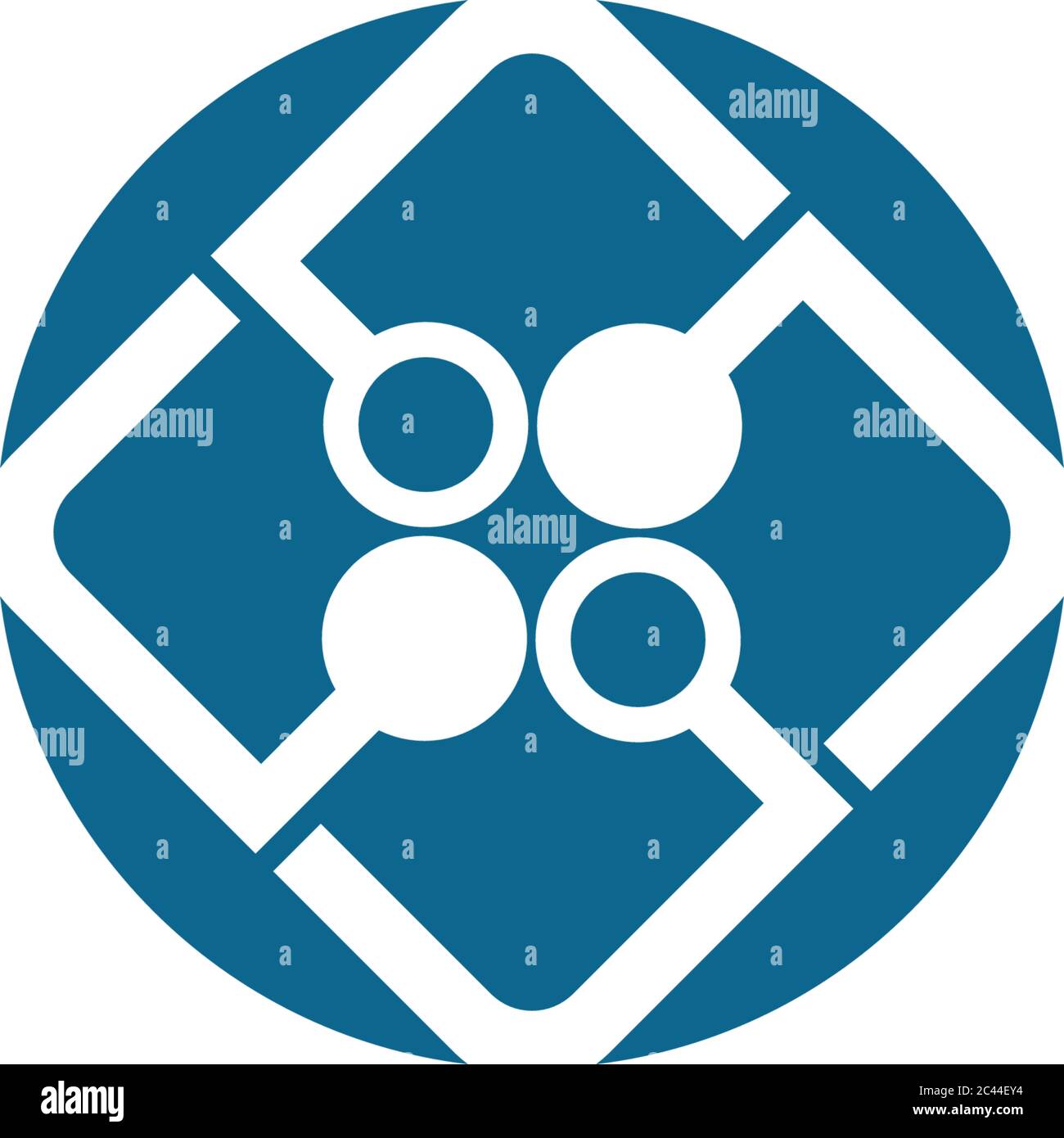Technology logo template vector icon illustration design Stock Vector