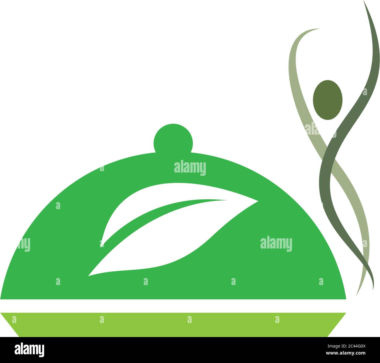 Organic food logo template vector icon illustration Stock Vector Image ...