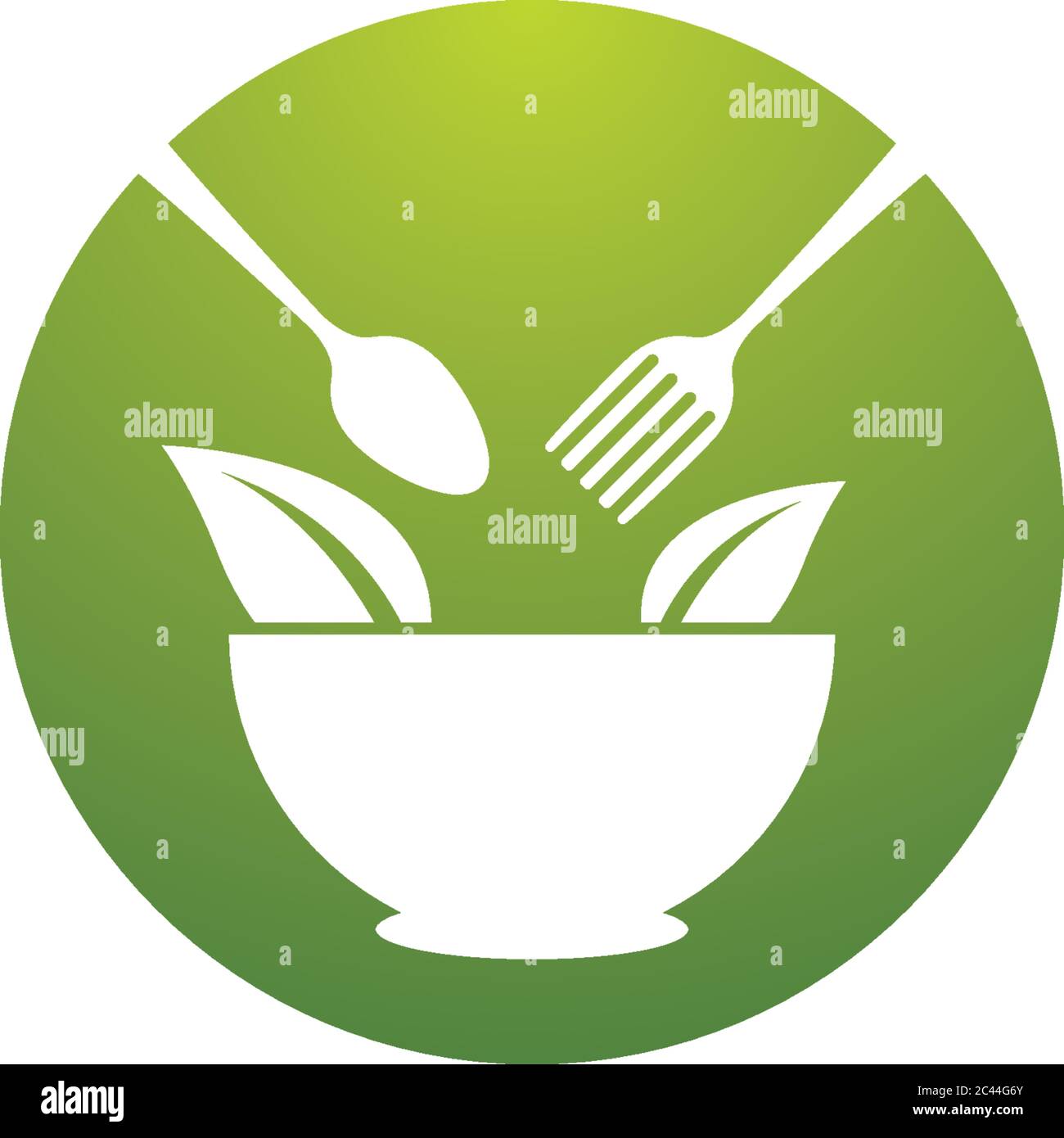 Organic food logo template vector icon illustration Stock Vector Image ...
