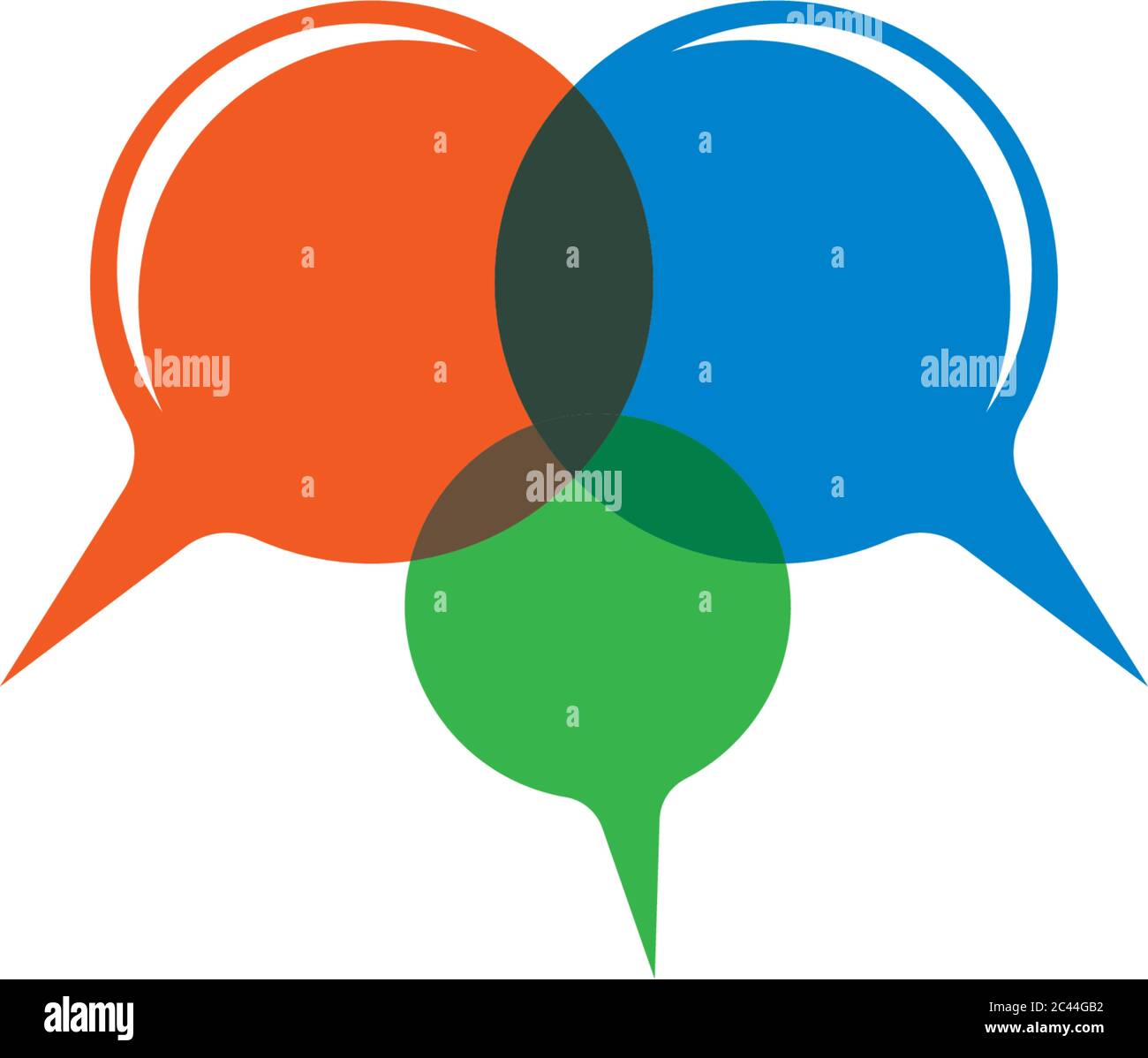 Speech bubble logo template vector icon illustration design Stock ...