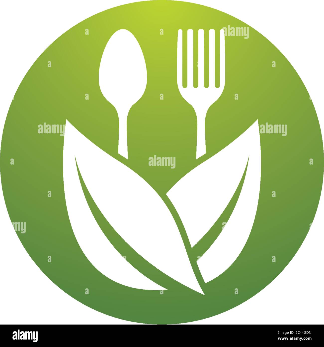 Organic food logo template vector icon illustration Stock Vector Image ...