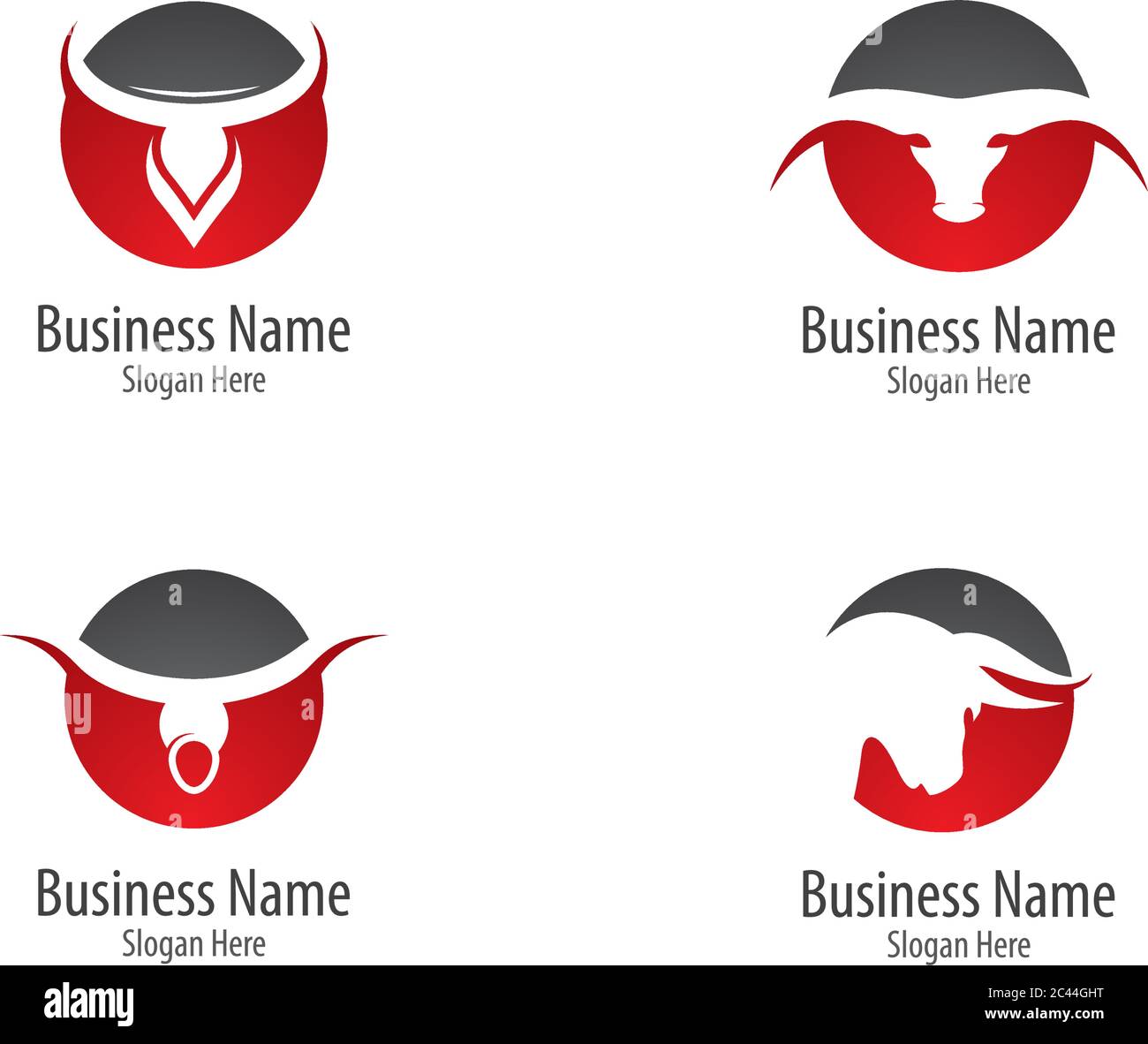 Bull logo template vector icon illustration design Stock Vector