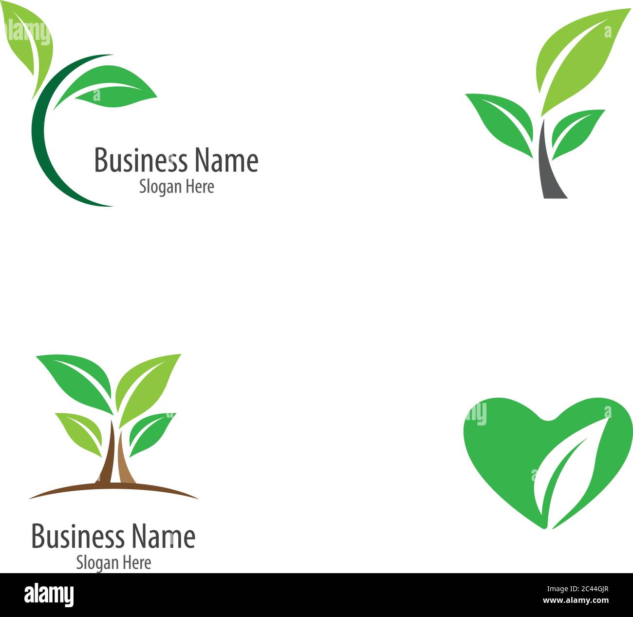 Logos of green leaf ecology nature element vector icon Stock Vector ...