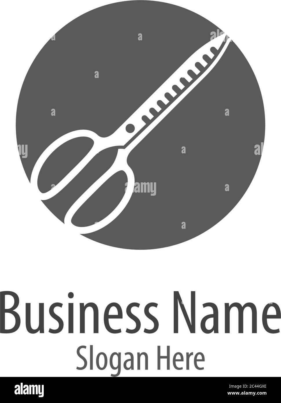 Scissors Logo Icon template vector illustration Stock Vector